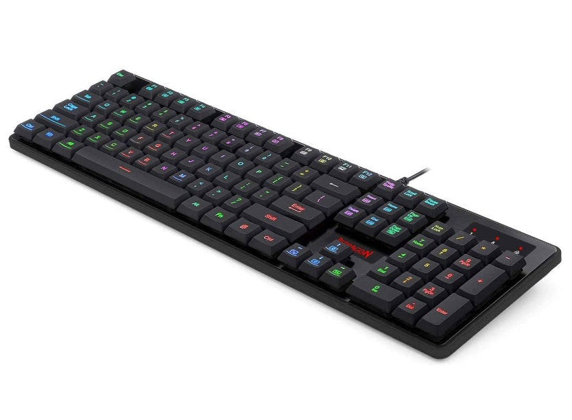 Redragon K509 DYAUS 7-Colors Backlit Quiet Aluminum Gaming Keyboard