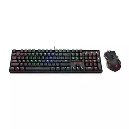 Buy Redragon K551RGB-BA Mechanical Gaming Keyboard &amp; M607 Gaming Mouse Combo from Vmart in Pakistan