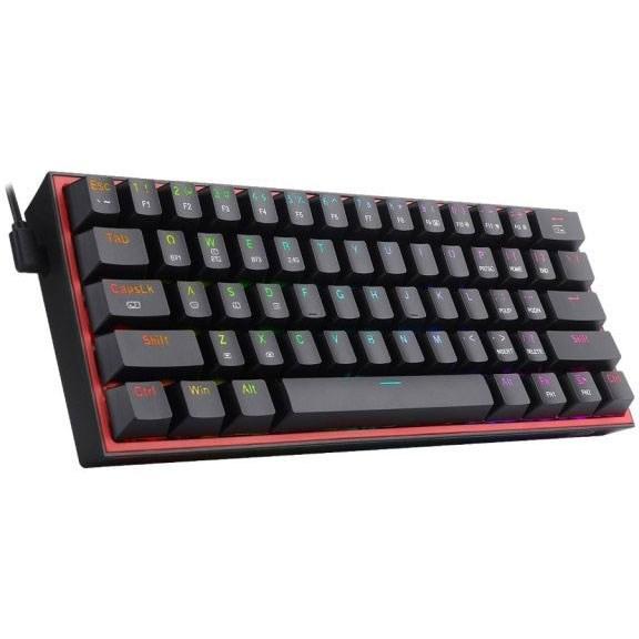 Redragon K616 Fizz Pro RGB 60% Mechanical Keyboard - Black