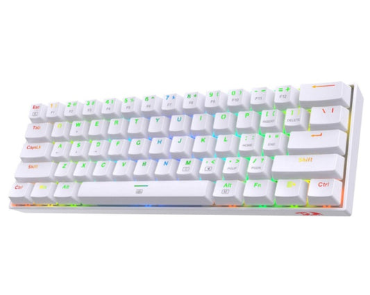 Buy Redragon K630 Dragonborn 60% Wired RGB Gaming Keyboard - White from Vmart in Pakistan