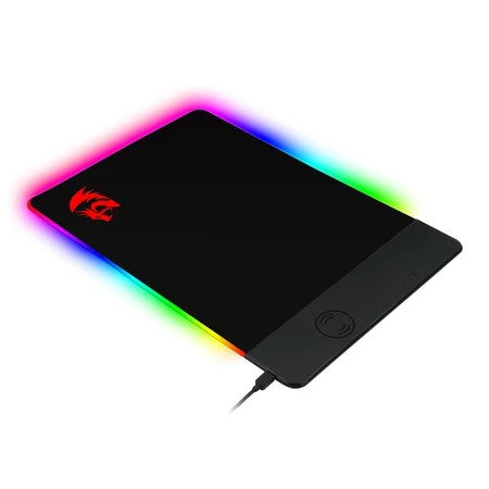 Redragon P025 Qi 10w Fast Wireless Charging RGB Backlit Mouse Pad