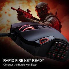 Buy Redragon Azzinoth M921 RGB MMO Gaming Mouse w/18 Programmable Buttons from Vmart in Pakistan