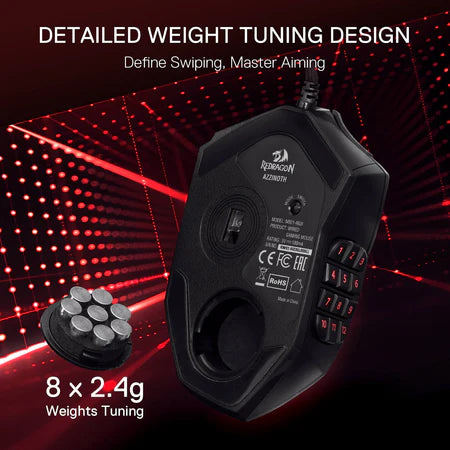 Buy Redragon Azzinoth M921 RGB MMO Gaming Mouse w/18 Programmable Buttons from Vmart in Pakistan