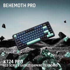 Buy Redragon Behemoth K724 Pro 75% Mechanical Keyboard Black & Green Vmart in Pakistan
