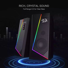 Buy Redragon GS520 RGB Desktop Speakers Black from Vmart in Pakistan