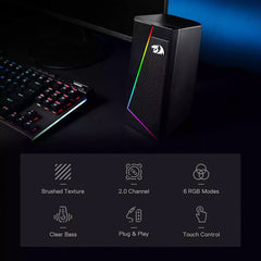 Buy Redragon GS520 RGB Desktop Speakers Black from Vmart in Pakistan