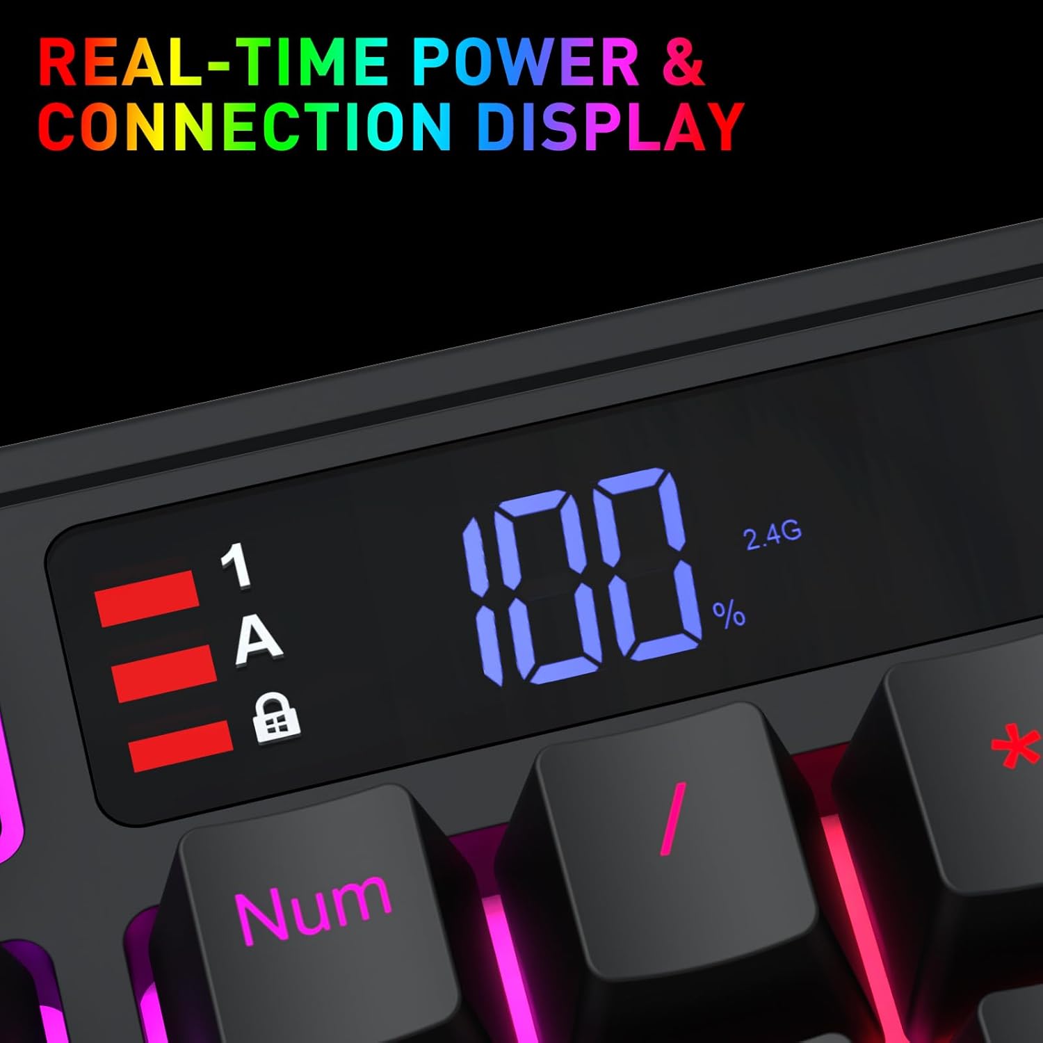 Buy Redragon K526 Pro RGB Wireless Membrane Gaming Keyboard Vmart in Pakistan