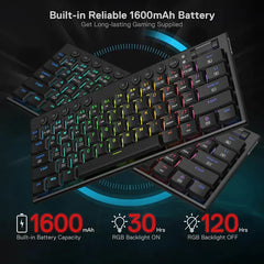 Buy Redragon K632 Horus Pro 60% RGB 3-Mode Wireless Keyboard from Vmart in Pakistan