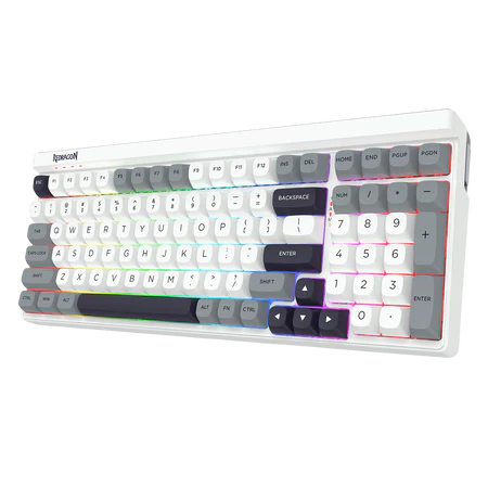 Buy Redragon K656 Garen Pro 3-Mode Wireless RGB Gaming Keyboard MoonDust Gray from Vmart in Pakistan