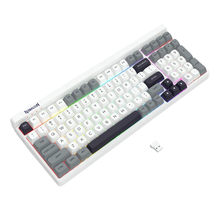 Buy Redragon K656 Garen Pro 3-Mode Wireless RGB Gaming Keyboard MoonDust Gray from Vmart in Pakistan