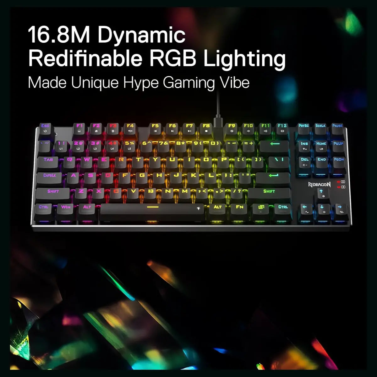 Buy Redragon K660 Dharma TKL RGB Wired Gaming Keyboard from Vmart in Pakistan