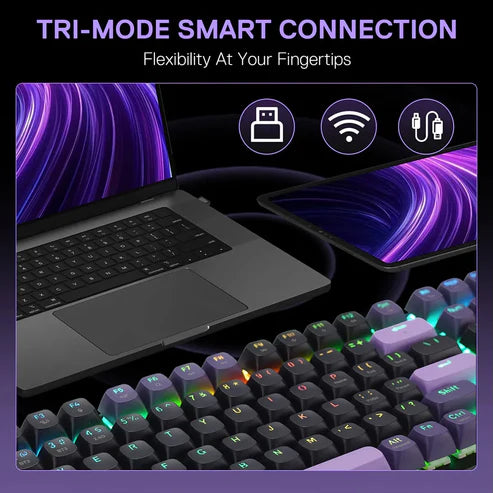Buy Redragon K740 Dharma Pro Tri-mode Mechanical Keyboard with Mambo Switches from Vmart in Pakistan