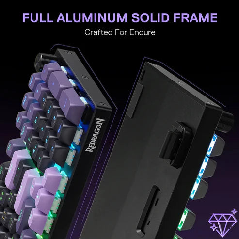 Buy Redragon K740 Dharma Pro Tri-mode Mechanical Keyboard with Mambo Switches from Vmart in Pakistan