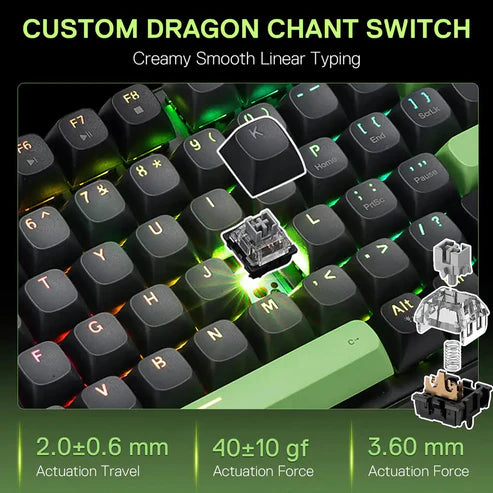 Buy Redragon K740 Dharma Wired Mechanical Keyboard with Linear Dragon Chant Switch from Vmart in Pakistan