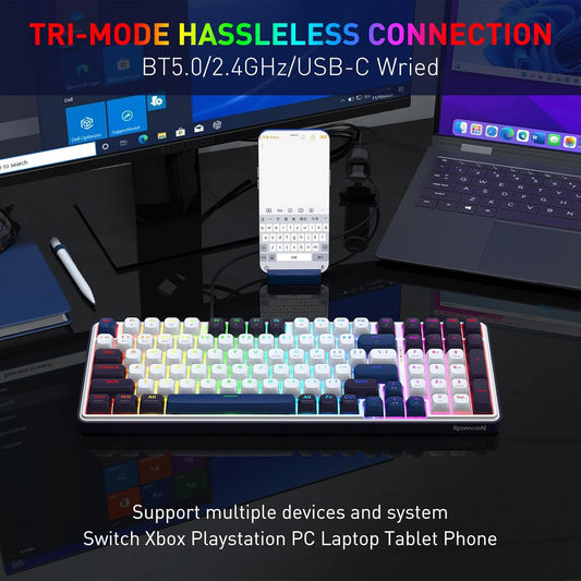 Buy Redragon K744 Pro 99 Keys Wireless Gasket RGB Gaming Keyboard Vmart in Pakistan
