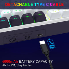 Redragon K744 Pro 99 Keys Wireless Gasket RGB Gaming Keyboard