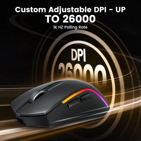 Buy Redragon M816 Pro Deicide Tri-mode 26K DPI RGB Gaming Mouse from Vmart in Pakistan