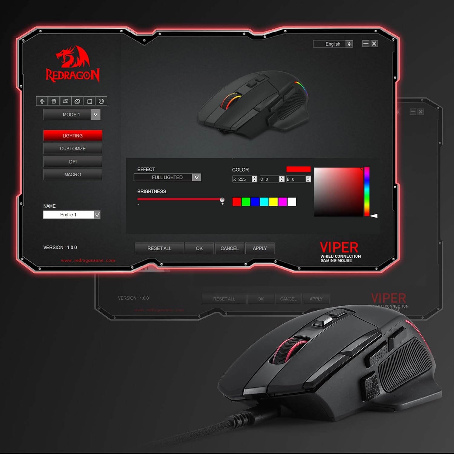 Buy Redragon M925 Viper Wired Gaming Mouse Vmart in Pakistan