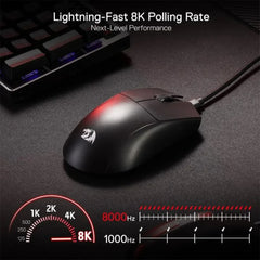 Buy Redragon M996 King 8K Hz Ultra-Light 42G Wired Gaming Mouse Vmart in Pakistan
