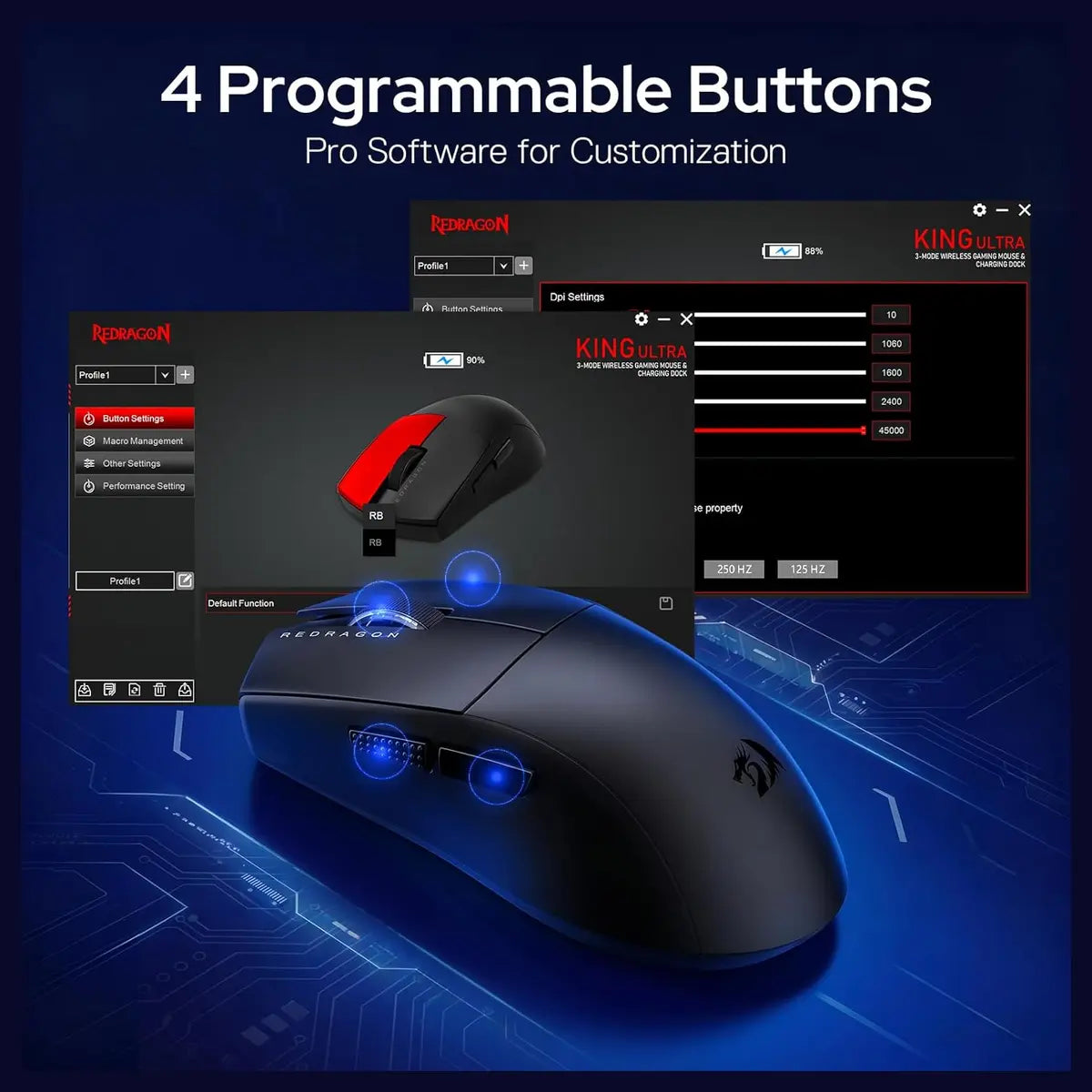Buy Redragon M999 King Ultra Wireless Gaming Mouse from Vmart in Pakistan