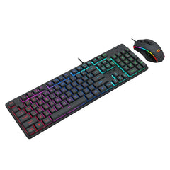 Buy Redragon S107-BA RGB 104 keys Membrane Keyboard & 10k DPI RGB Mouse Combo Set from Vmart in Pakistan