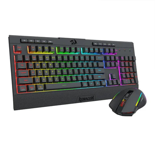 Buy Redragon S151 Pro RGB Full Size Membrane Keyboard & Mouse Wireless Combo from Vmart in Pakistan
