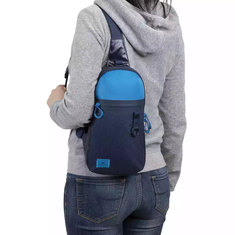 Rivacase 5312 Sling Bag 10.1" for Mobile Devices - Blue