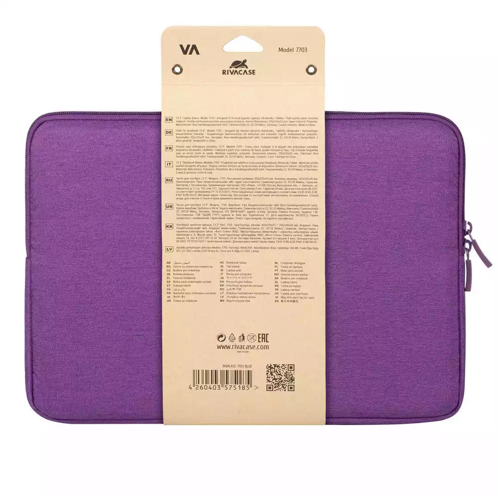 Rivacase 7703 ECO Laptop Sleeve 13.3-14" Violet