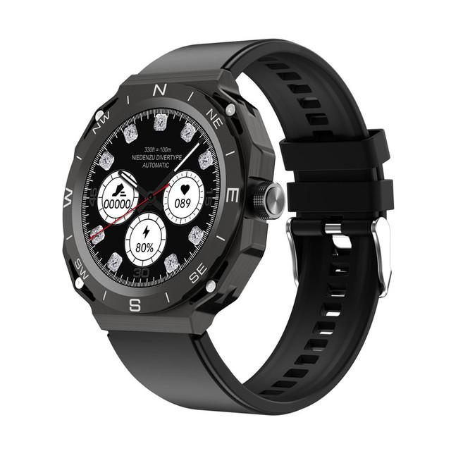 SK22 2 in 1 Smart Watch with Bluetooth Call - Black