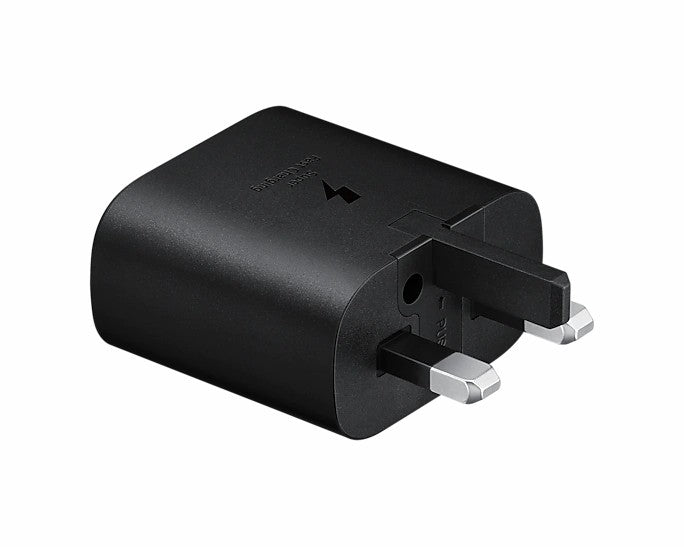 Samsung 25W PD Adapter 3 Pin (USB-C) (Without Cable) - Black