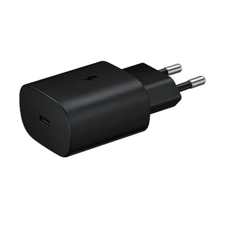 Samsung 25W PD Adapter (USB-C) (Without Cable) EU Plug - Black