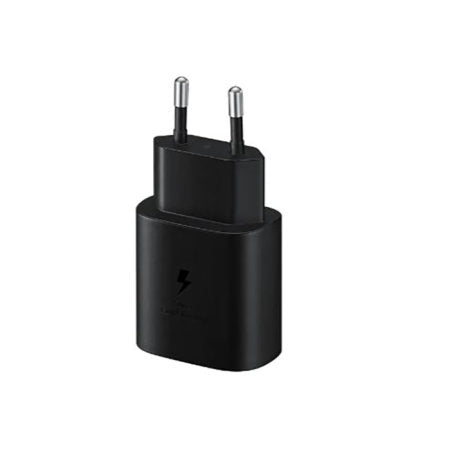 Samsung 25W PD Adapter (USB-C) (Without Cable) EU Plug - Black