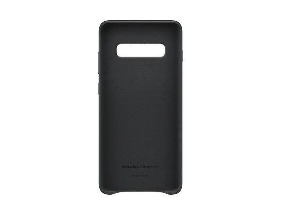 Samsung Galaxy S10+ Leather Cover- Black