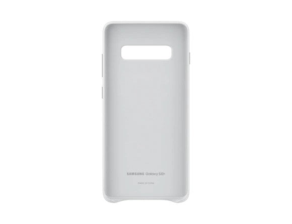 Samsung Galaxy S10+ Leather Cover- White