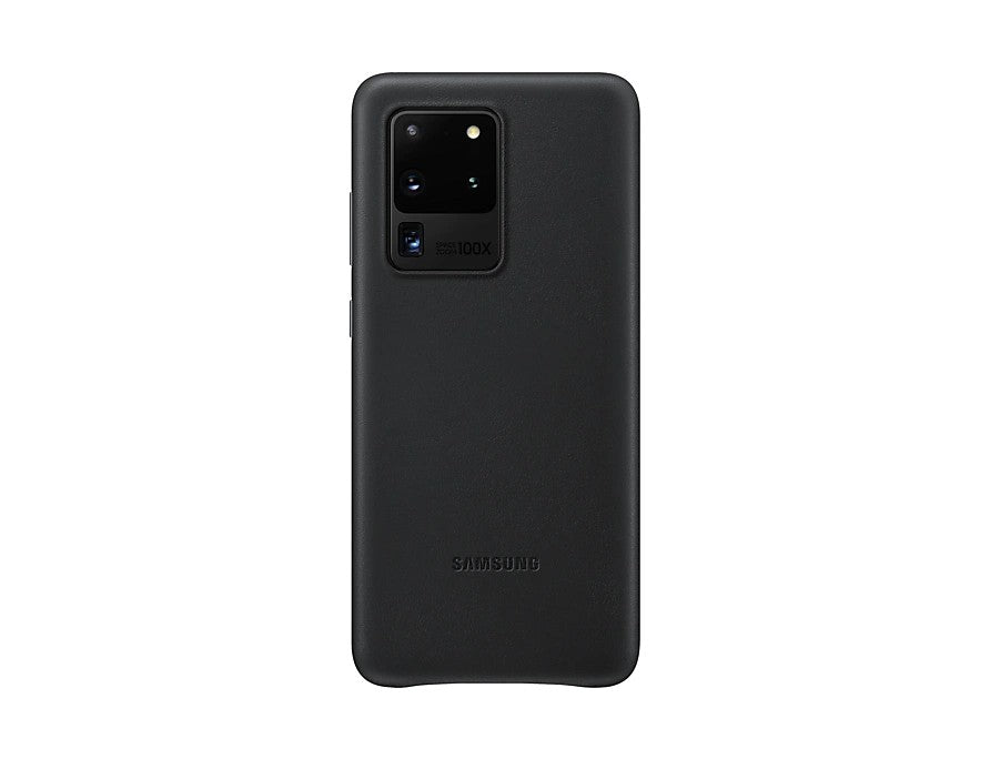 Samsung Galaxy S20 Ultra Leather Cover - Black