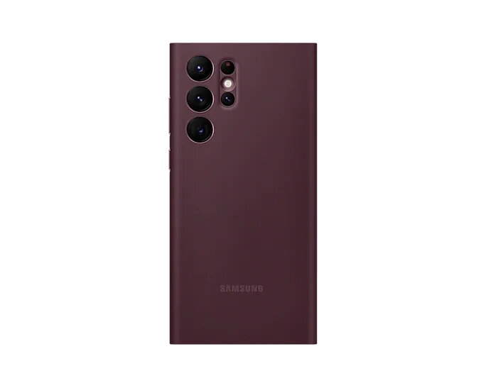 Samsung Galaxy S22 Ultra Smart Clear View Cover - Burgundy