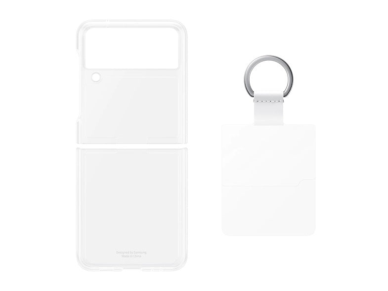 Samsung Galaxy Z Flip3 5G Silicone Cover with Ring - Clear