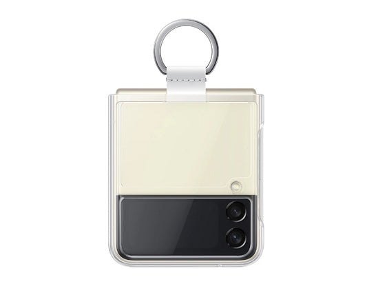 Buy Samsung Galaxy Z Flip3 5G Silicone Cover with Ring - Clear from Vmart in Pakistan
