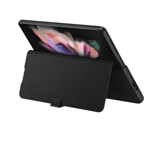 Buy Samsung Galaxy Z Fold3 5G Leather Flip Cover - Black from Vmart in Pakistan