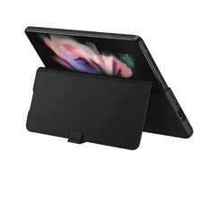 Samsung Galaxy Z Fold3 5G Leather Flip Cover - Black