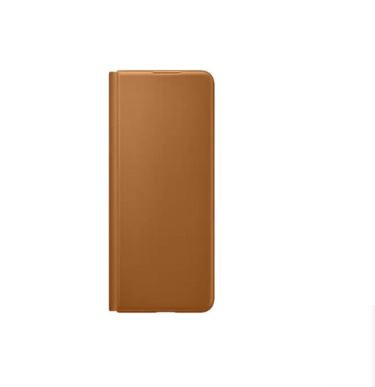 Samsung Galaxy Z Fold3 5G Leather Flip Cover - Camel