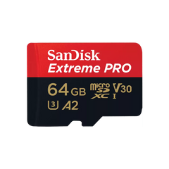 SanDisk 64GB Extreme Pro microSDXC UHS-I Card