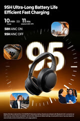 Buy Soundpeats Cove Pro Adaptive Hybrid Active Noise Cancelling Foldable Over-Ear Headphones Black Vmart in Pakistan