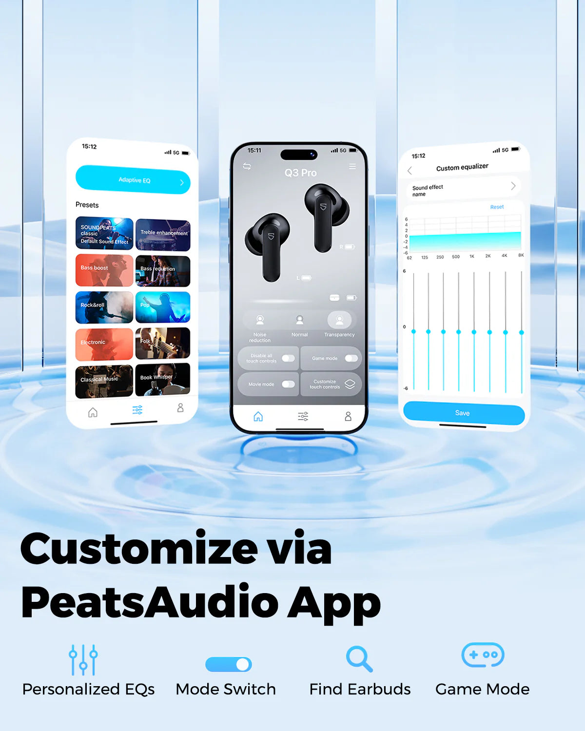 Buy Soundpeats Q3 Pro ANC Wireless Earbuds Vmart in Pakistan