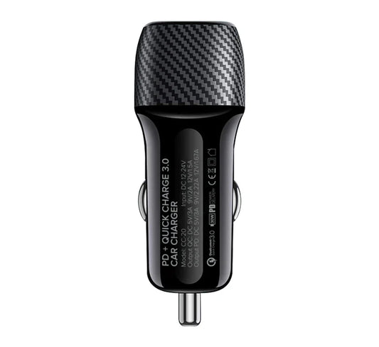 Buy Space CC-20 PD+Quick Charge 3.0 Car Charger from Vmart in Pakistan