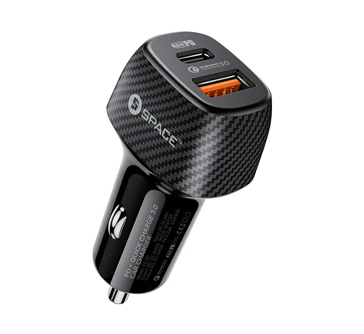 Space CC-20 PD+Quick Charge 3.0 Car Charger