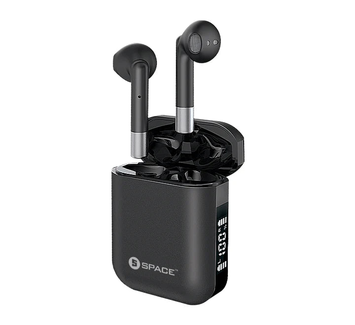 Space TW-20 True Wireless Earphones Black