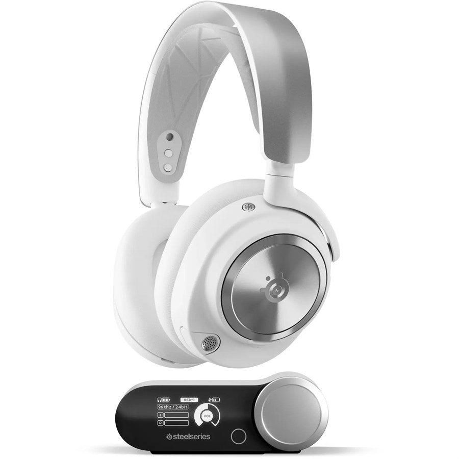 SteelSeries Arctis Nova Pro Wireless Multi Gaming Headset for PC, PS5, PS4, Switch White