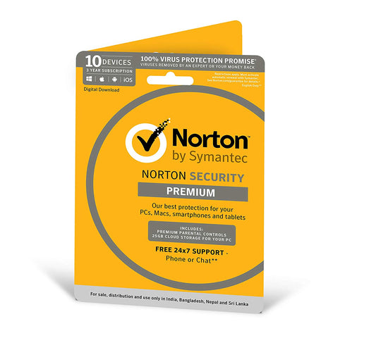 Buy Norton Security Premium DVD Retail Pack - 10 Devices from Vmart in Pakistan