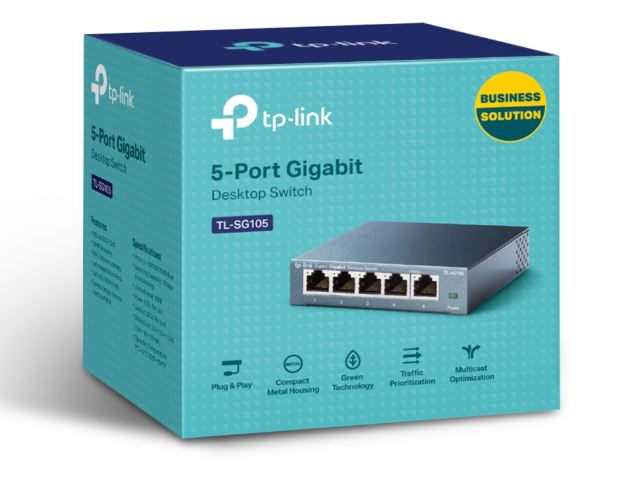 TP-Link TL-SG105 - 5-Port 10/100/1000Mbps Desktop Switch